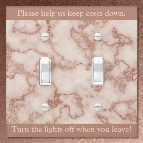 Rustic Brown Marble Light Switch Cover