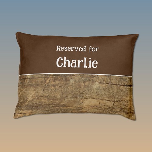 Rustic brown reserved for name pet bed