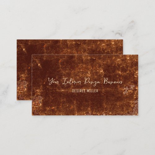 Rustic Brown Texture Country Vintage Grunge Business Card