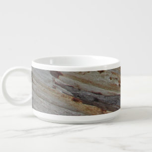 Rustic Brown Tree Bark Photo Striped Nature Bowl