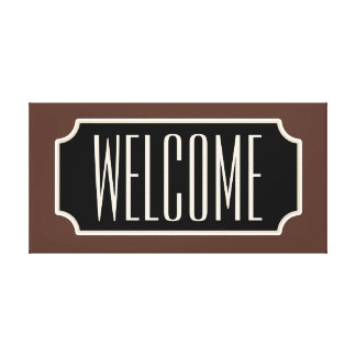 Welcome Wrapped Canvas Prints | Zazzle