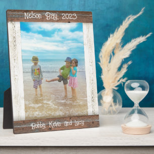 Rustic Brown White Beach Wood 8x10 Photo Frame