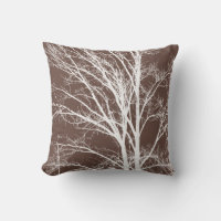 Rustic Brown White Tree Branches