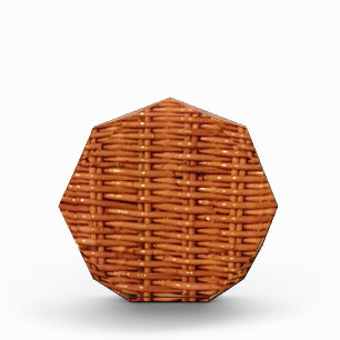 Rustic Brown Wicker Picnic Basket Country Style Award
