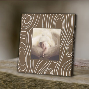 Rustic Brown Wood Grain Vintage Modern Art Canvas Print