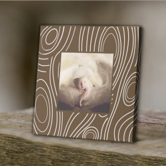 Rustic Brown Wood Grain Vintage Modern Art Canvas Print
