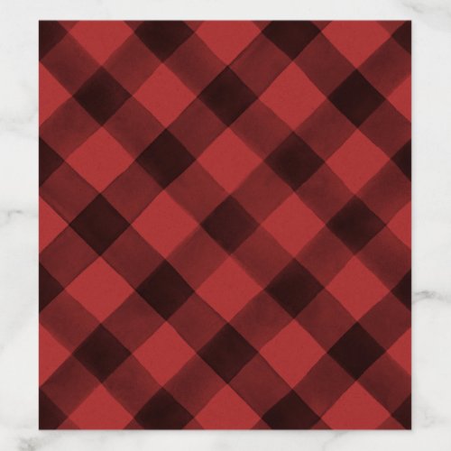 Rustic Buffalo Check Wild One Baby Shower Envelope Liner