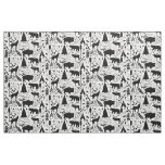 Rustic Buffalo Deer Arrows Wolf and Bear Pattern Fabric