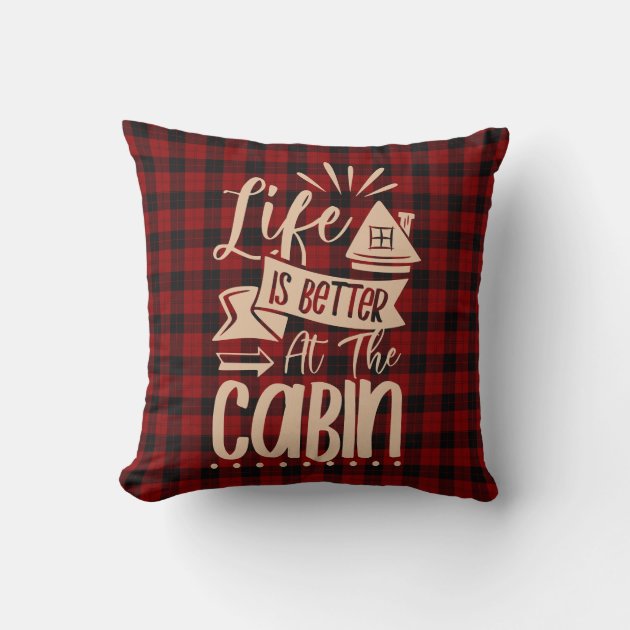 Rustic Buffalo Plaid Life Is Better Cabin Throw Pillow Zazzle   Rustic Buffalo Plaid Life Is Better Cabin Throw Pillow Rd1fe92c0caee45bb8b212be088835b1d 4gum2 8byvr 630 