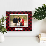 Rustic Buffalo Plaid Photo Calendar<br><div class="desc">Share a favorite memory on each page of this photo calendar,  perfectly framed by a buffalo plaid background in seasonal colors. Personalize the front with an additional photo and your family name.</div>