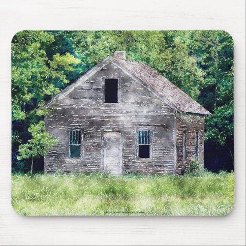 Rustic Buildings Farmhouse Architecture Mouse Pad