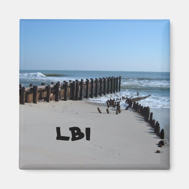 Rustic Bulkhead on Beach Magnet (Front)