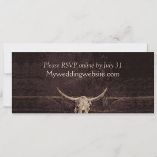 Rustic Bull Skull Wedding Country Western Texture