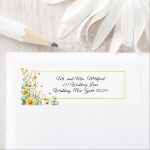 Rustic Bumble Bee Address Label