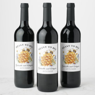 Rustic Bumble Bee Address Wine Label