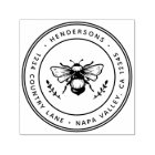 Rustic Bumblebee Round Return Address