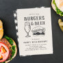 Rustic Burgers & Beer Any Occasion or Birthday Invitation