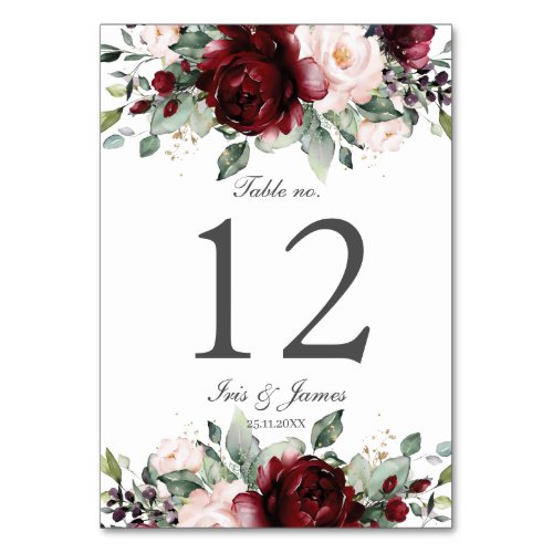 Table Number