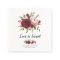 Rustic Burgundy Blush Flowers Wedding Candy