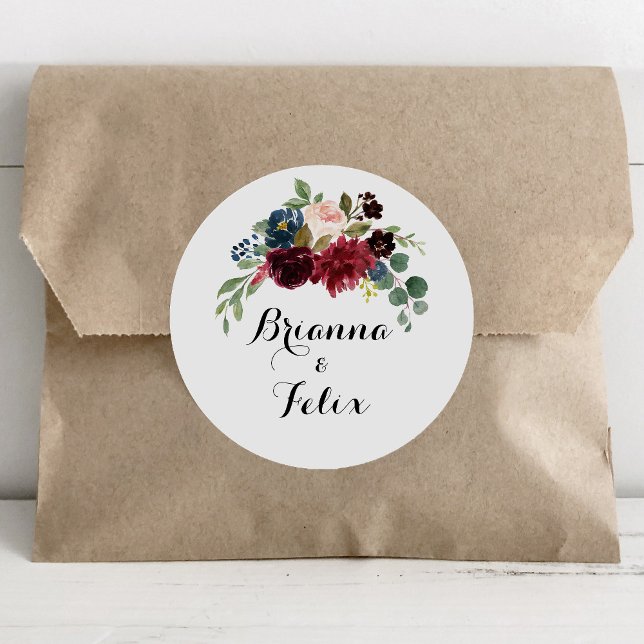 Rustic Burgundy Colored Wedding Envelope Seals (Creator Uploaded)