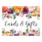 Rustic Burgundy Fall Floral Wedding Cards Gifts