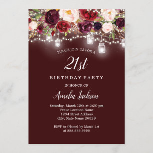 Invitations Birthday as Ticket Invitation Card Floral Invitation Cards 