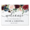 Rustic Burgundy Navy Blue & Red Beauty Flowers 