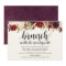 Rustic Burgundy Post Wedding Brunch Invitation