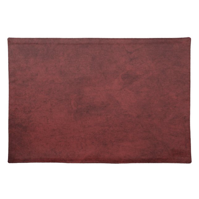 Rustic Burgundy Red Cloth Placemat (Front)