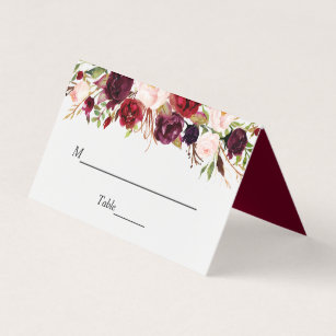 place cards escort cards zazzle