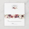 Rustic Burgundy Red Floral Chic Wedding Table