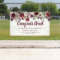 Rustic Burgundy Red Floral Graduation Party