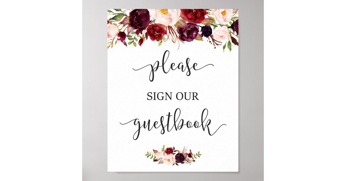 Amazon Com Please Sign Our Guestbook Sign Wedding Signs Rustic White 8 5 Inch X 11 Inch Printed Guestbook Sign Frame Not Included Handmade