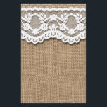 Rustic Burlap and Lace<br><div class="desc">Rustic burlap and pretty lace art design</div>