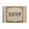 Rustic Burlap And Lace Wedding Response Card