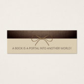 Rustic Burlap and Twine Bow Bookmark (Front)