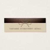 Rustic Burlap and Twine Bow Bookmark (Back)