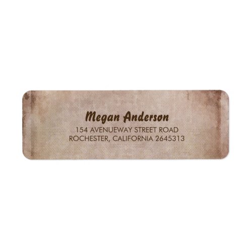 Rustic Burlap Barn Wedding Label - Burlap rustic wedding address labels