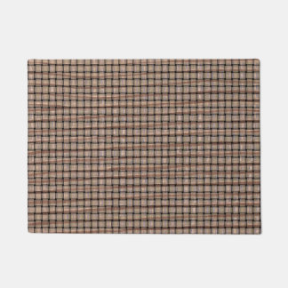 Rustic Burlap Basket Weave Look Doormats
