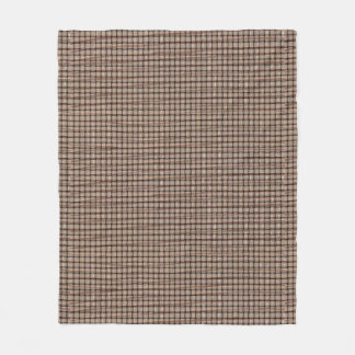 Rustic Burlap Basket Weave Look Fleece Blankets