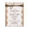 Rustic Burlap Bridal Shower Invitation Postcard