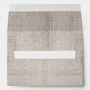 rustic burlap envelopes