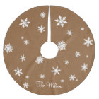 Rustic Burlap Family Tree Skirt