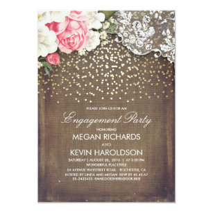 vintage lace engagement party
