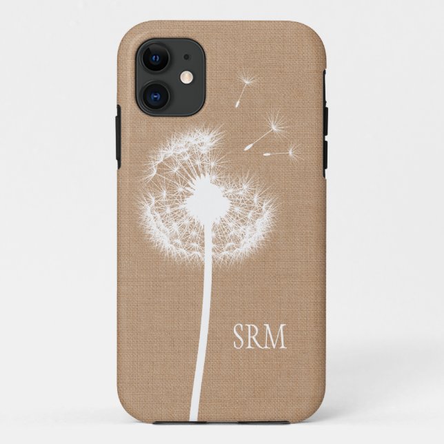 Rustic Burlap iPhone 5 Case (Back)