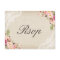 Rustic Burlap Lace Floral Wedding RSVP