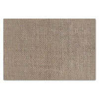 Rustic Burlap-Look Brown Printed Background Tissue Paper