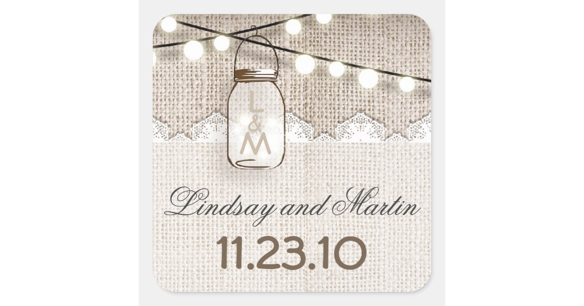 Mason jar return address labels