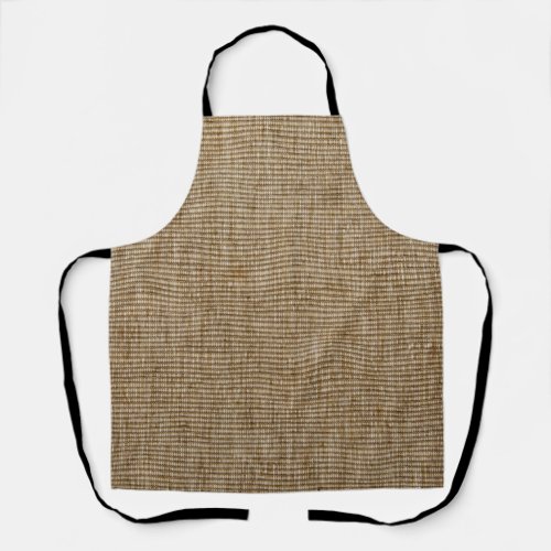 rustic burlap nature pattern apron