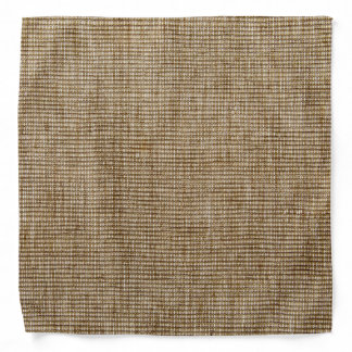Rustic Burlap Nature Pattern Bandana – Country